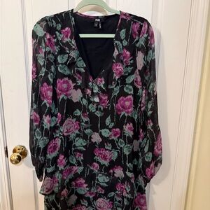 Paige Black Floral Women's Dress